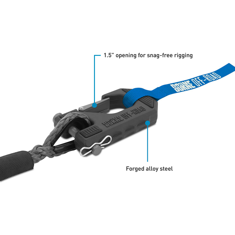 Borne Off-Road 12K Winch - Grey Synthetic Rope BNWN-12-SGR