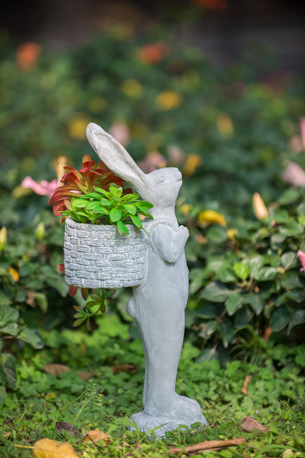 Tall Decorative Rabbit Planter