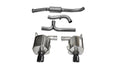 Corsa 08-10 Subaru Impreza WRX Sedan 2.5L Turbo Manual 3in Sport Cat-Back Exhaust w/4in Black Tips 14865BLK