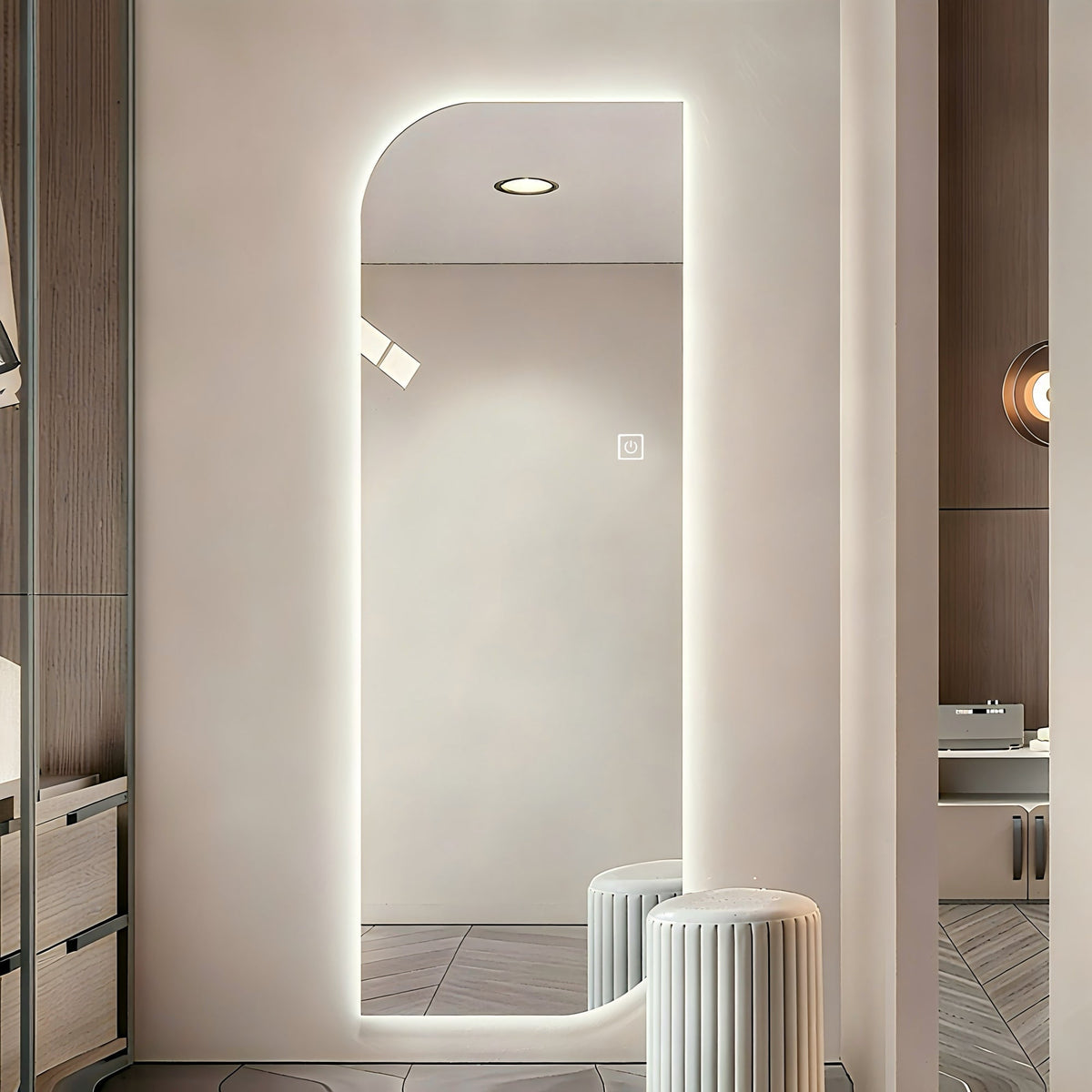 65" x 21" LED Full Length Wall Mirror