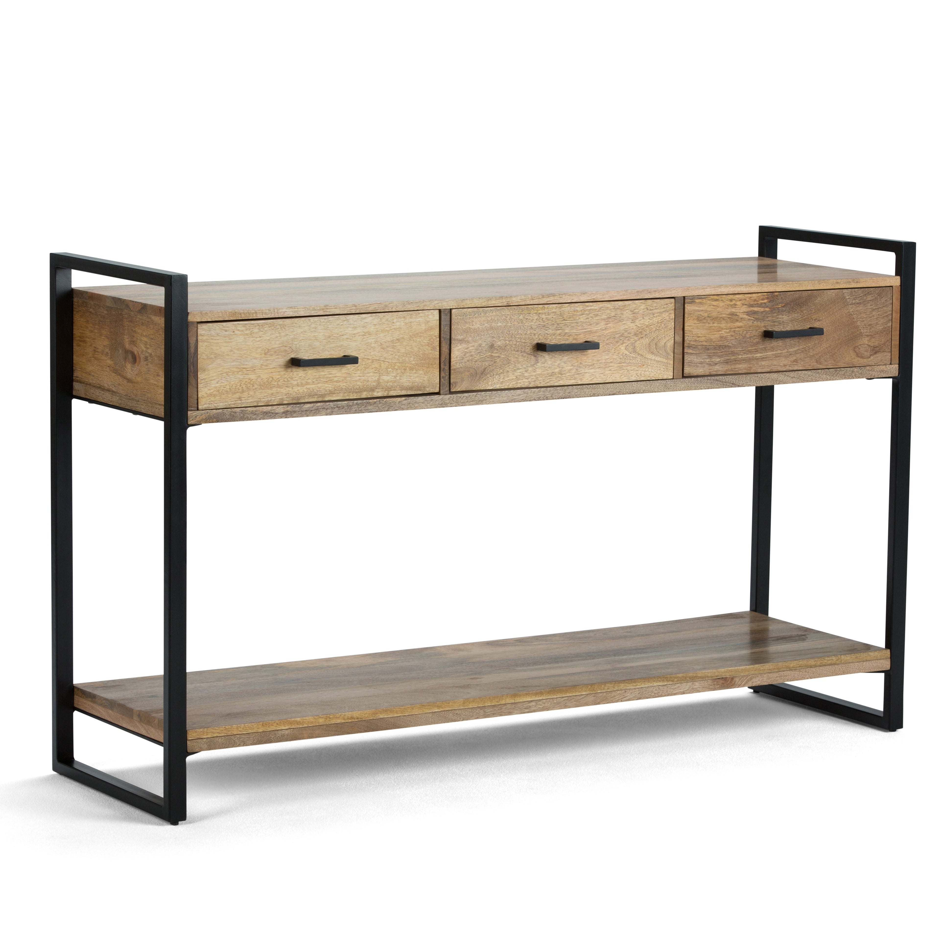 Riverside 54 Inch Wide Solid Mango Wood Console Sofa Table