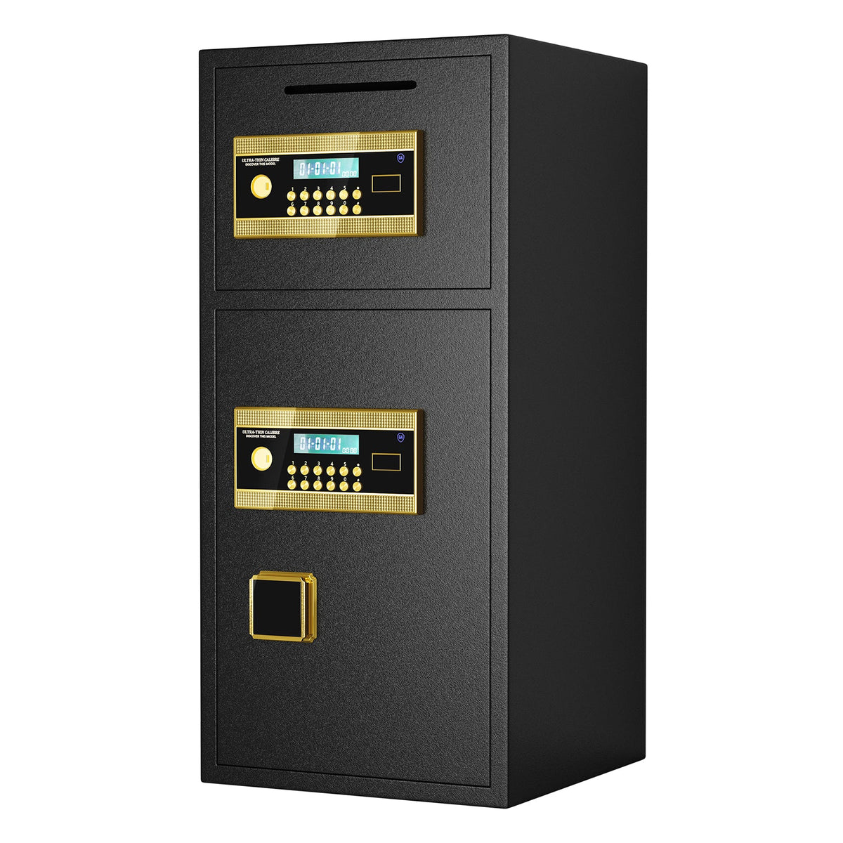 Large Double-Door Coin-Operated Safe with Digital Security Features