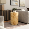 Nebula 22" Accent Pillar Side Table - Warm
