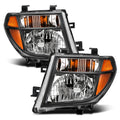ANZO 2005-2008 Nissan Pathfinder Crystal Headlight  Black Amber 111434