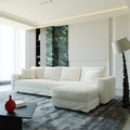 Plush Corduroy 4-Seat Sofa