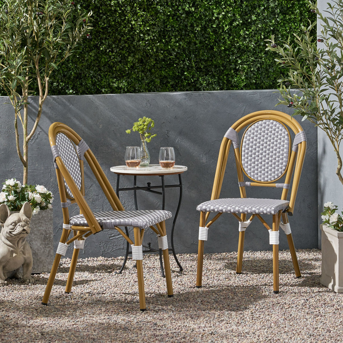 French Bistro Chair Set (Set of 2)