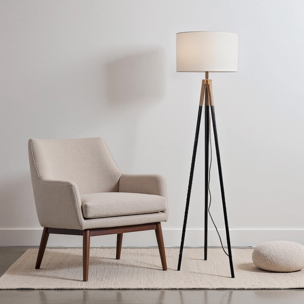 Sway Brassed Gold Floor Lamp