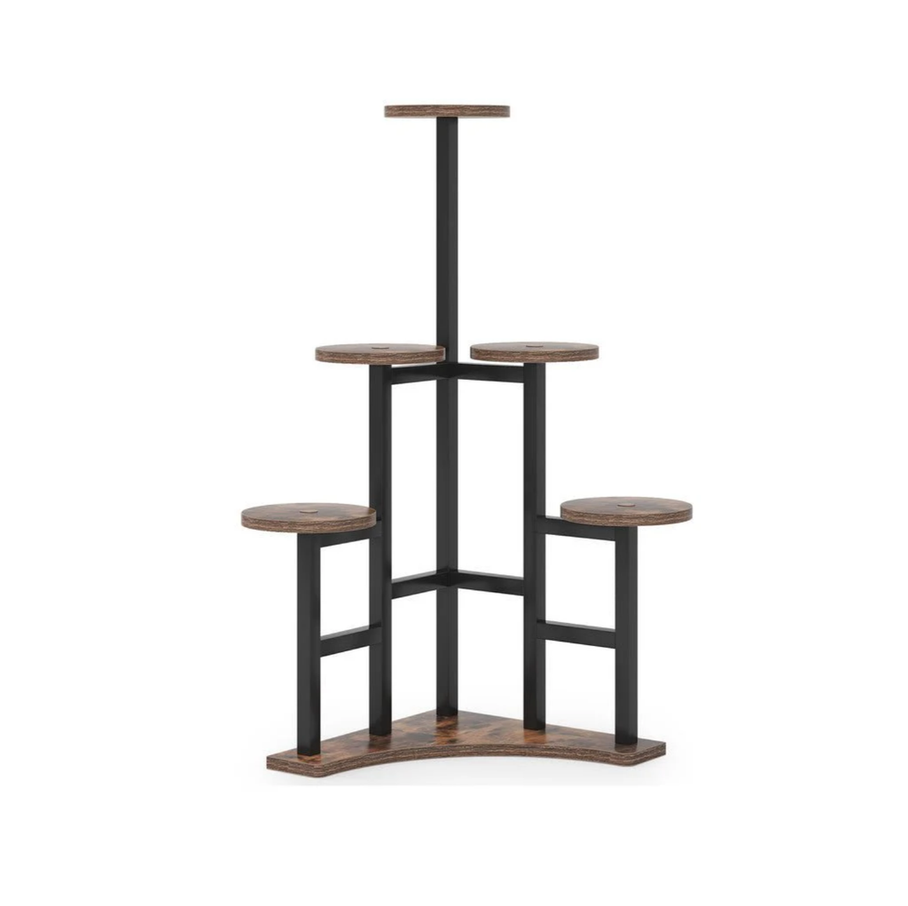 43.70" Height 6-Tier Rustic Plant Shelf