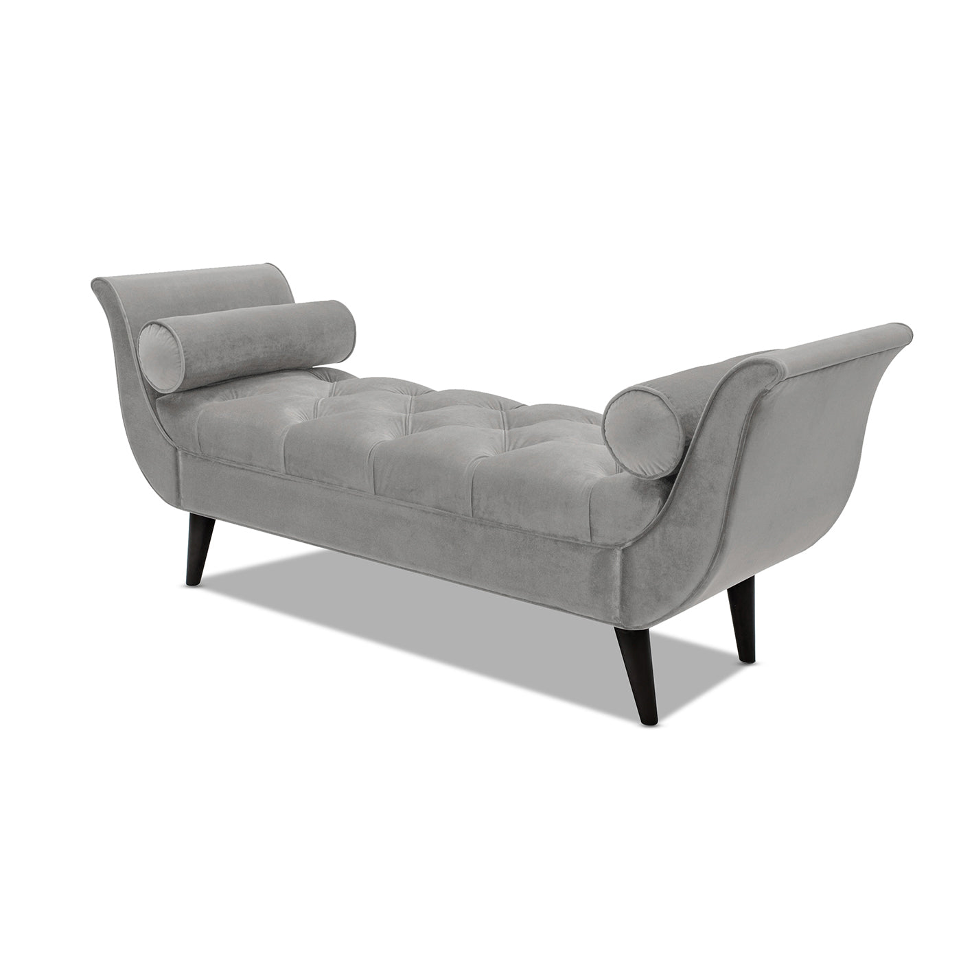 Alma Tufted Flared Arm Entryway Bench, Opal