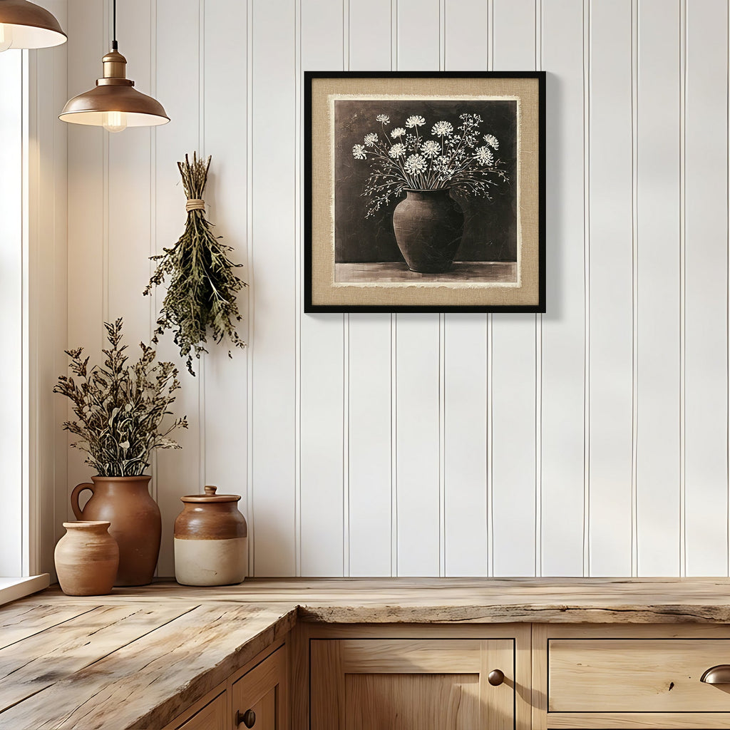 Artistic Path Abstract Flower Bouquet Wall Art