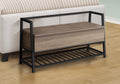 42" Rectangular Entryway Storage Bench
