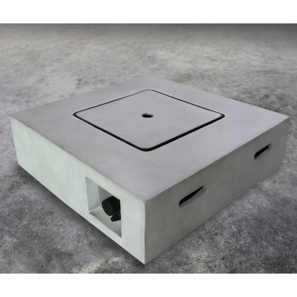 Fiber Reinforced Concrete Propane Gas Fire Pit Table