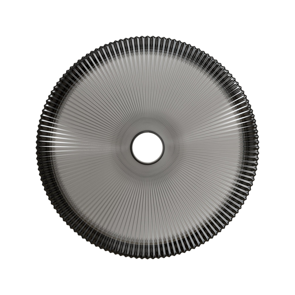 Sonny 16'' Bathroom Round Crystal Glass Sink without Faucet