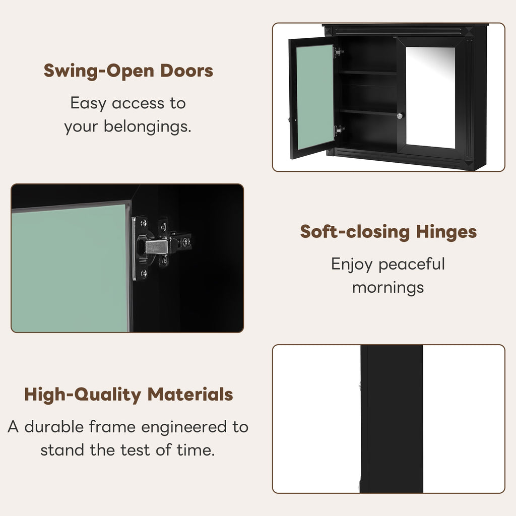 36'' x 28'' Modern Medicine Cabinet with Mirrors