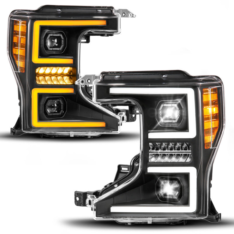 ANZO 20-22 Ford Super Duty (Halogen) Z-Series Full LED Proj Headlights SeqSig - Pass. Side ONLY 111620X-R