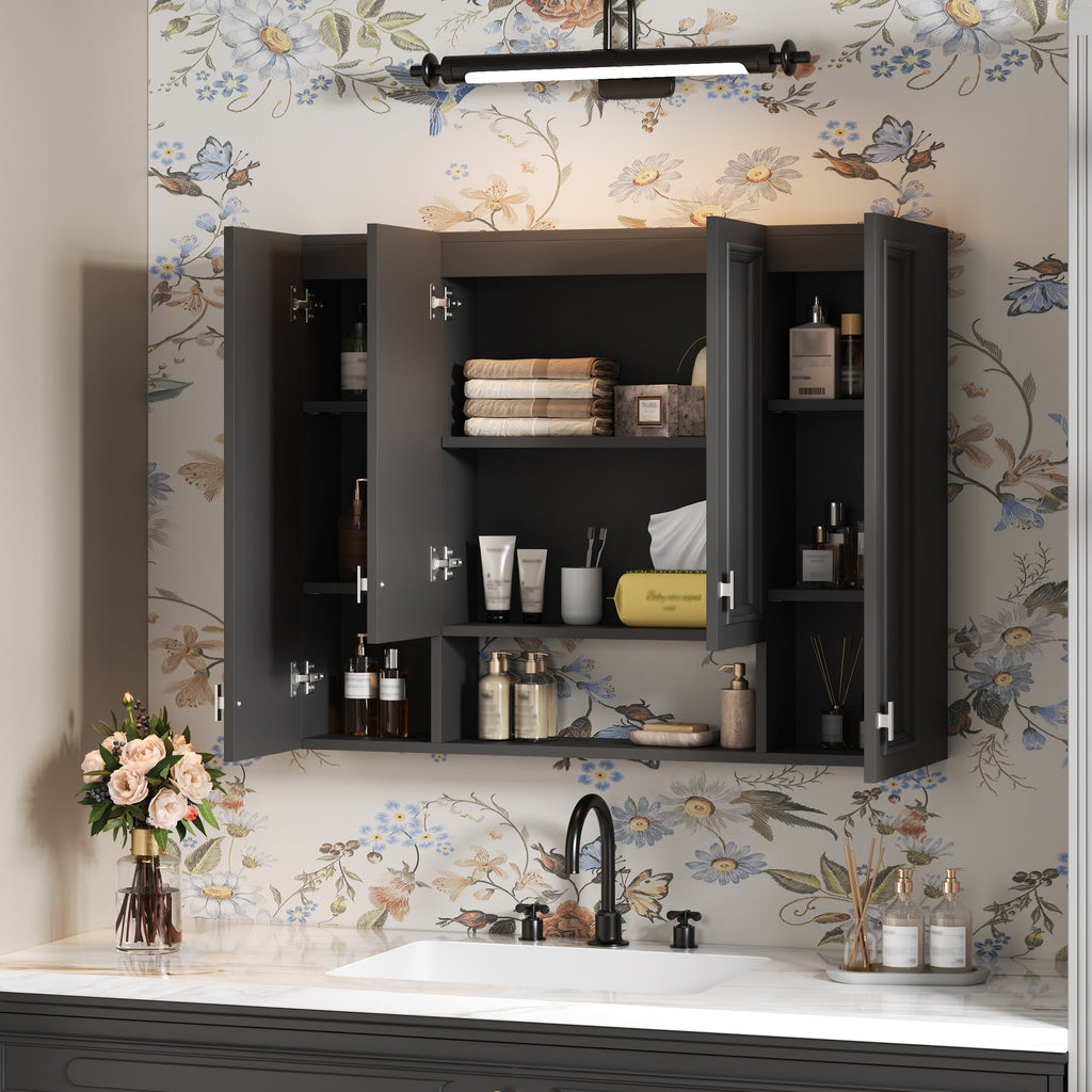 Modern Bathroom Cabinet with 5 Adjustable Shelves
