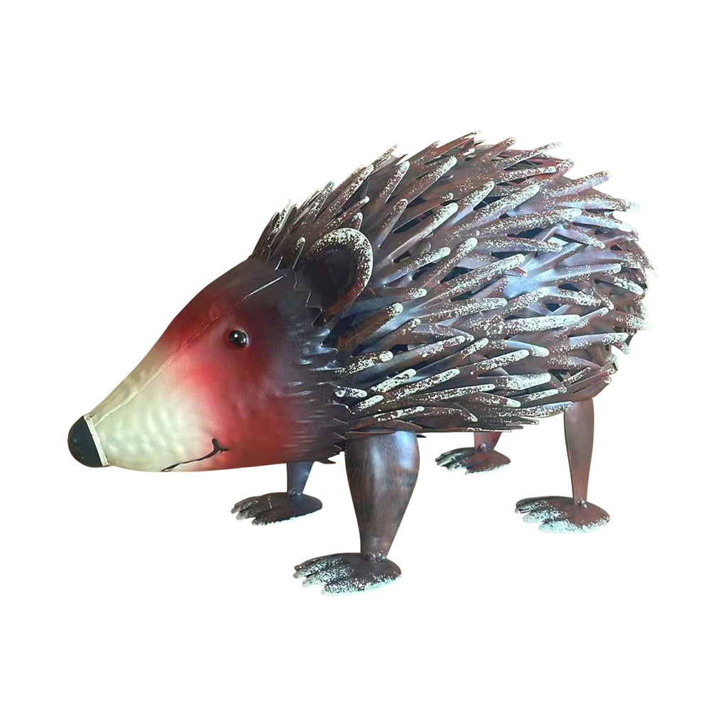 Metal Hedgehog Garden Statue