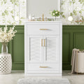 24" Bathroom Vanity with Integrated Ceramic Sink