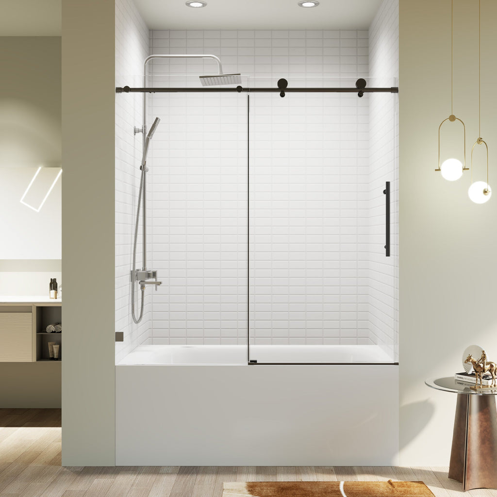 Frameless Single Sliding Soft-Close Shower Doors