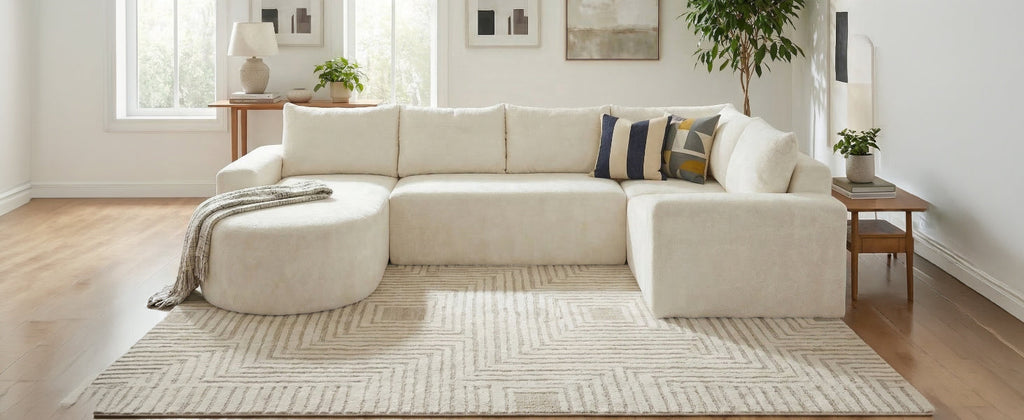 140.5" Oversized Modular Cloud Sectional Sofa