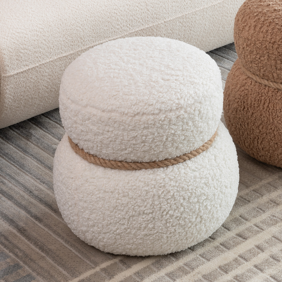White Snowman Ottoman