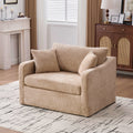 43.9" Wide Modern Upholstered Farmhouse Performance Accent Chair