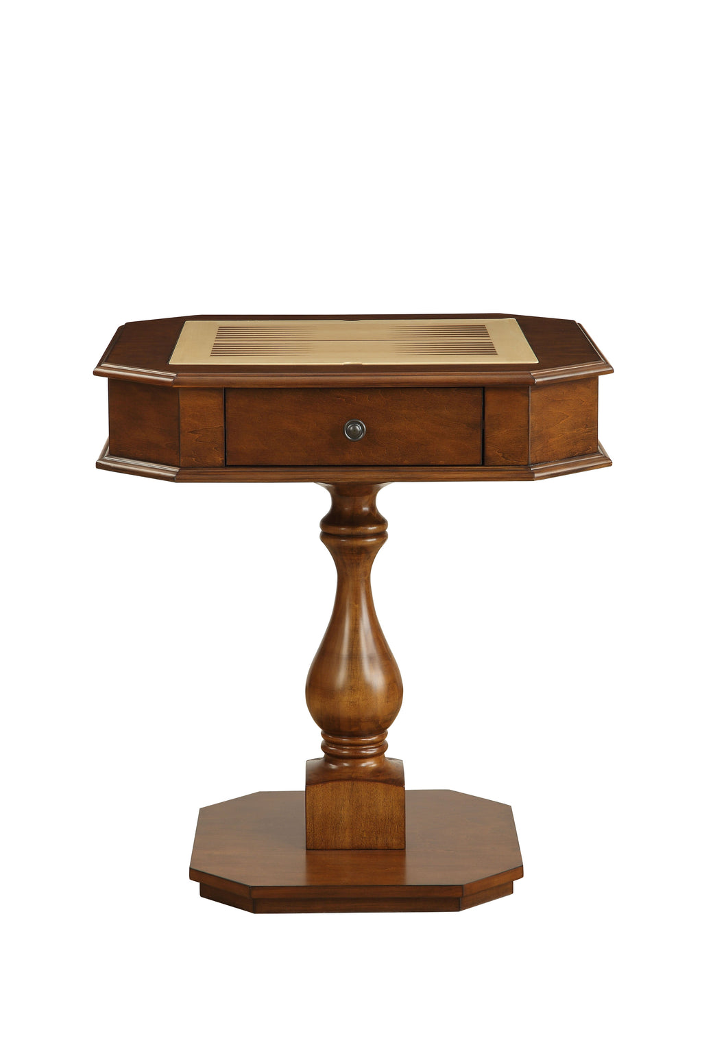 Bishop Cherry Finish Reversible Chess Checker Game Table