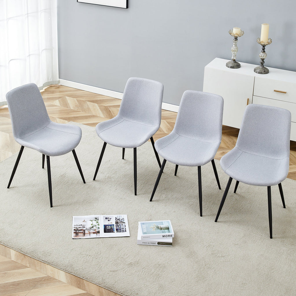 Comfortable Linen-Cotton Dining Chair Set