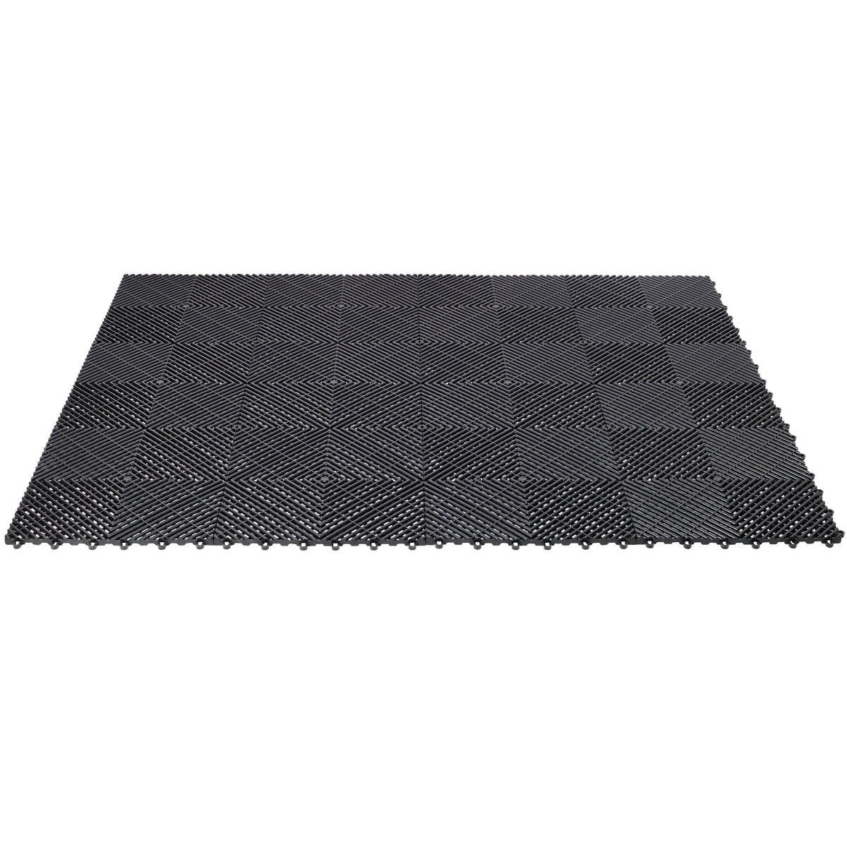 25pcs Plastic Garage Floor Mats - 15.6"x15.6"