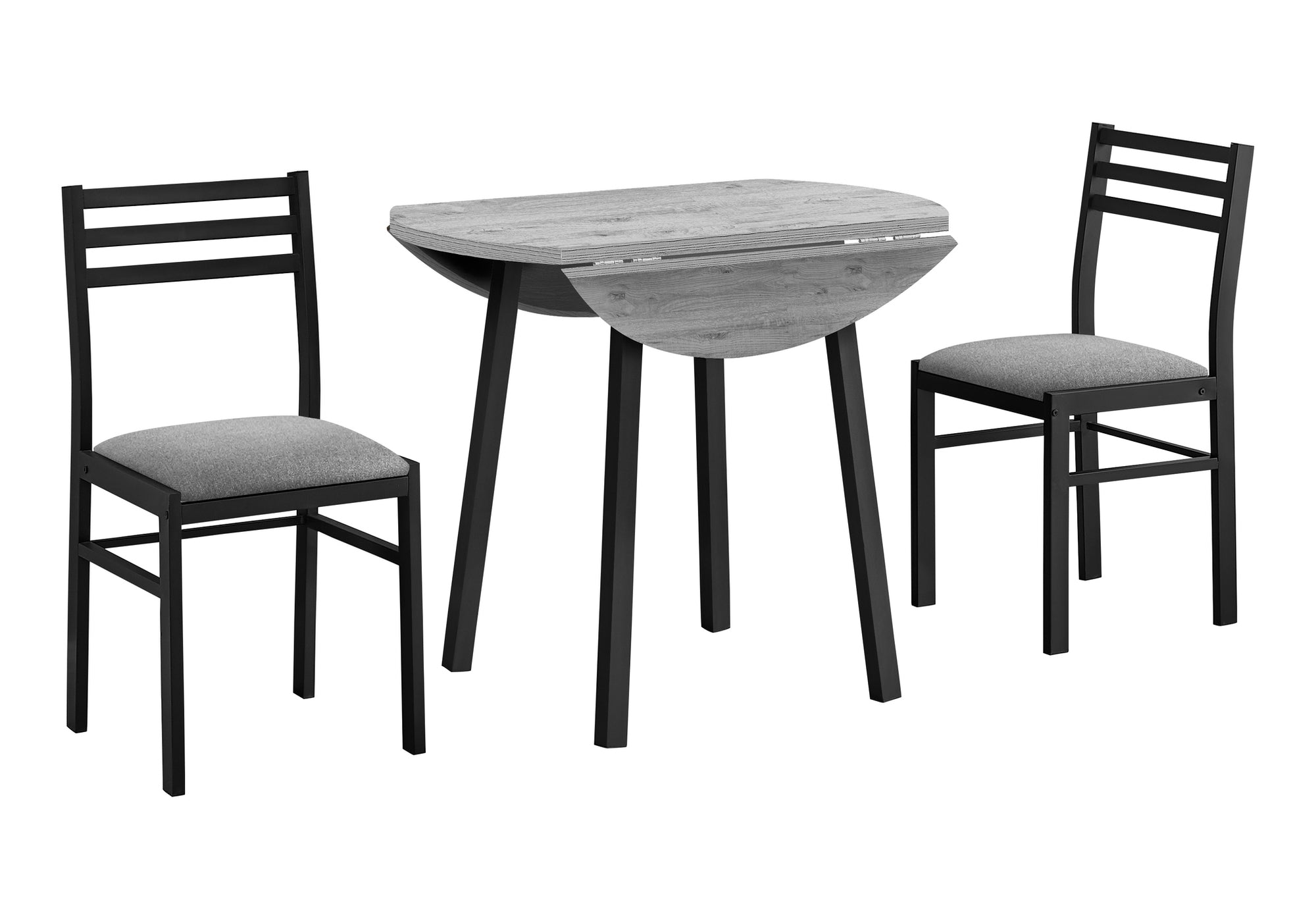 Dining Table Set, 3pcs Set, Small, 35" Drop Leaf, Kitchen