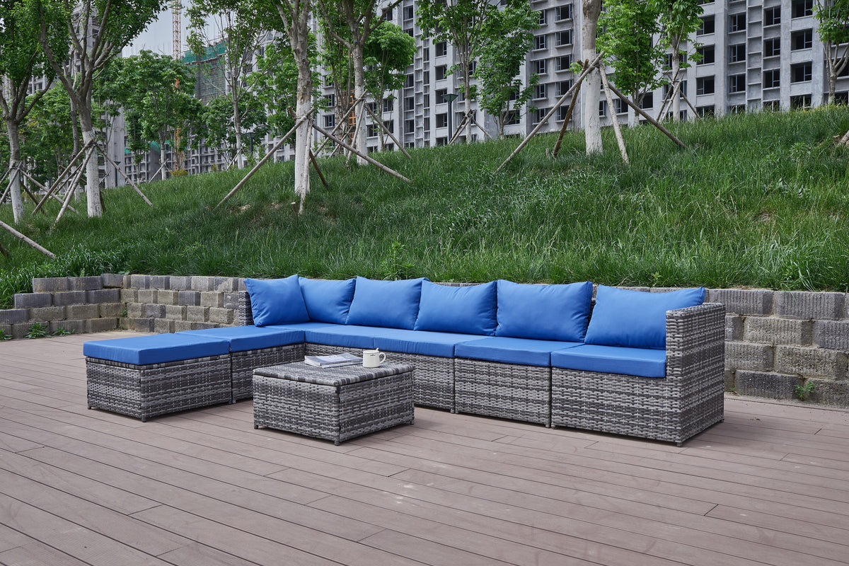 Patio Sofa with Cushions