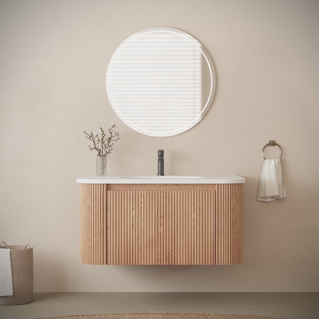 Arcora 30 Inch Wall Mounted Bathroom Vanity with Sink