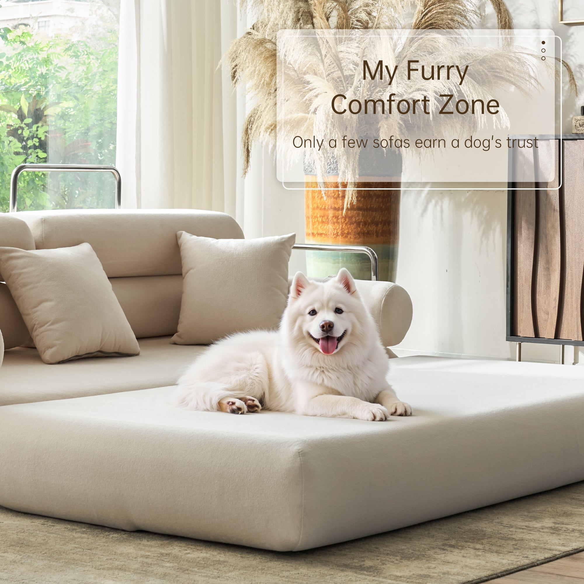 Convertible L-Shaped Sectional Sofa Bed