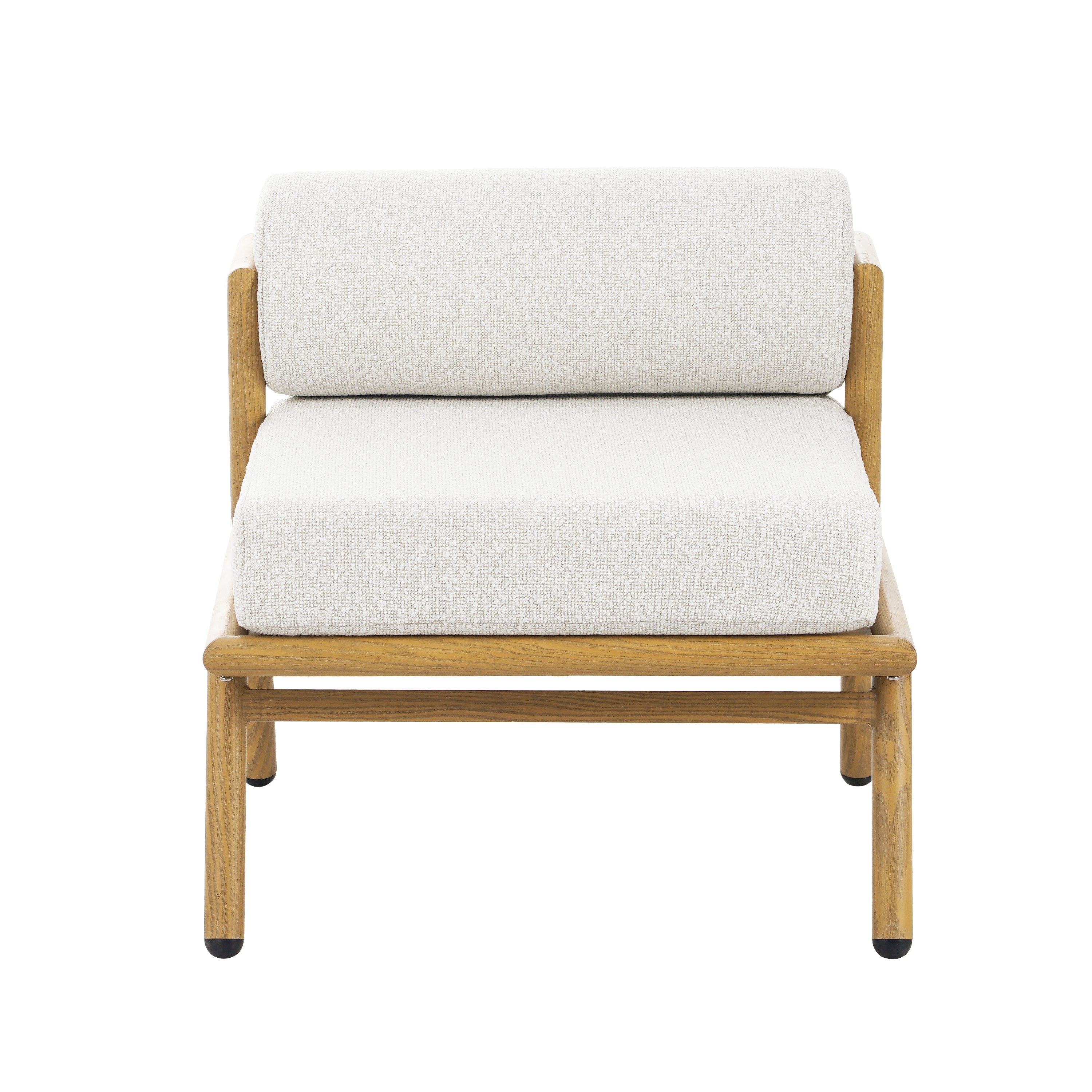 La Fiora Outdoor Patio Teak Finished Iron Club Chair