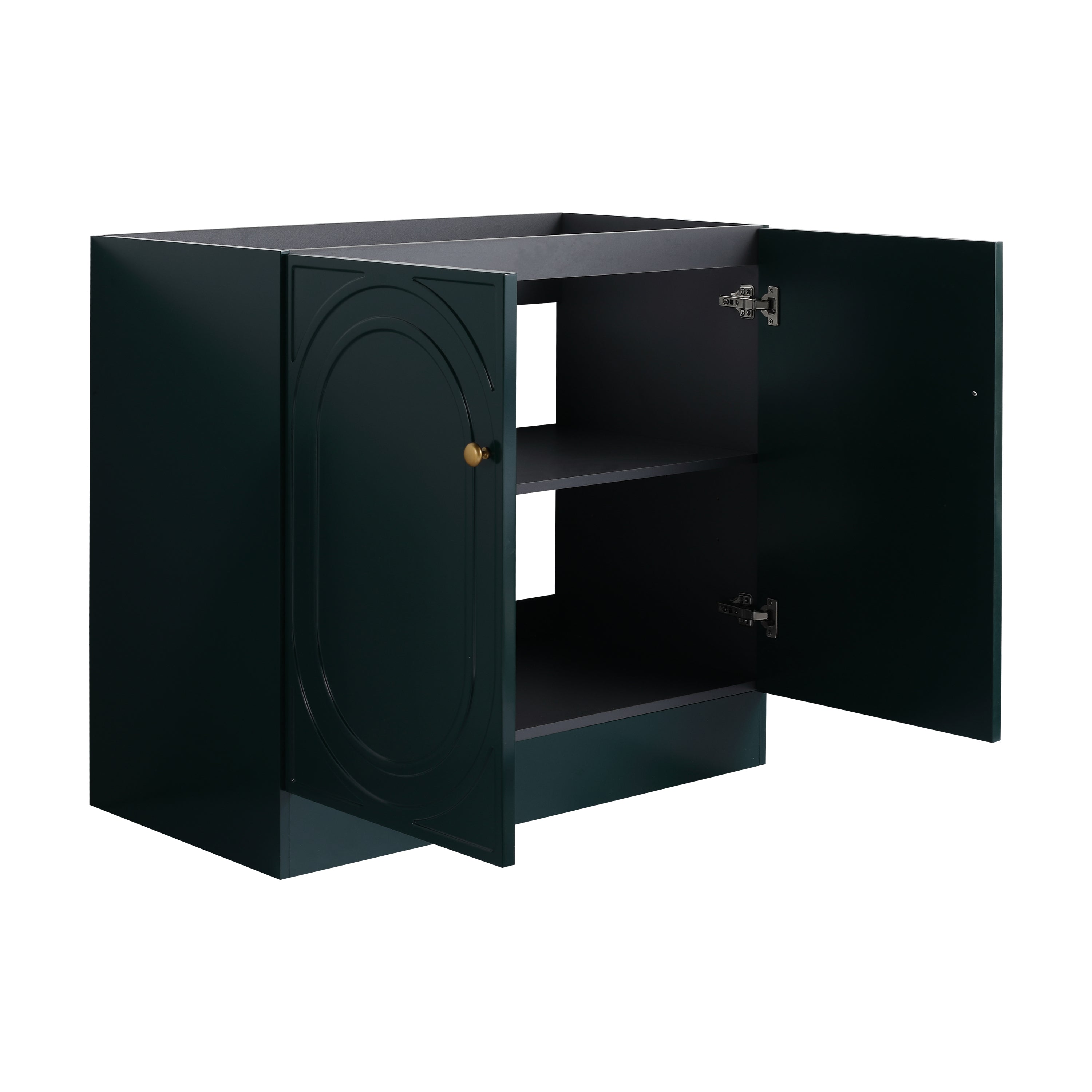 36" Freestanding Bathroom Vanity with 2 Soft-Close Cabinet Doors