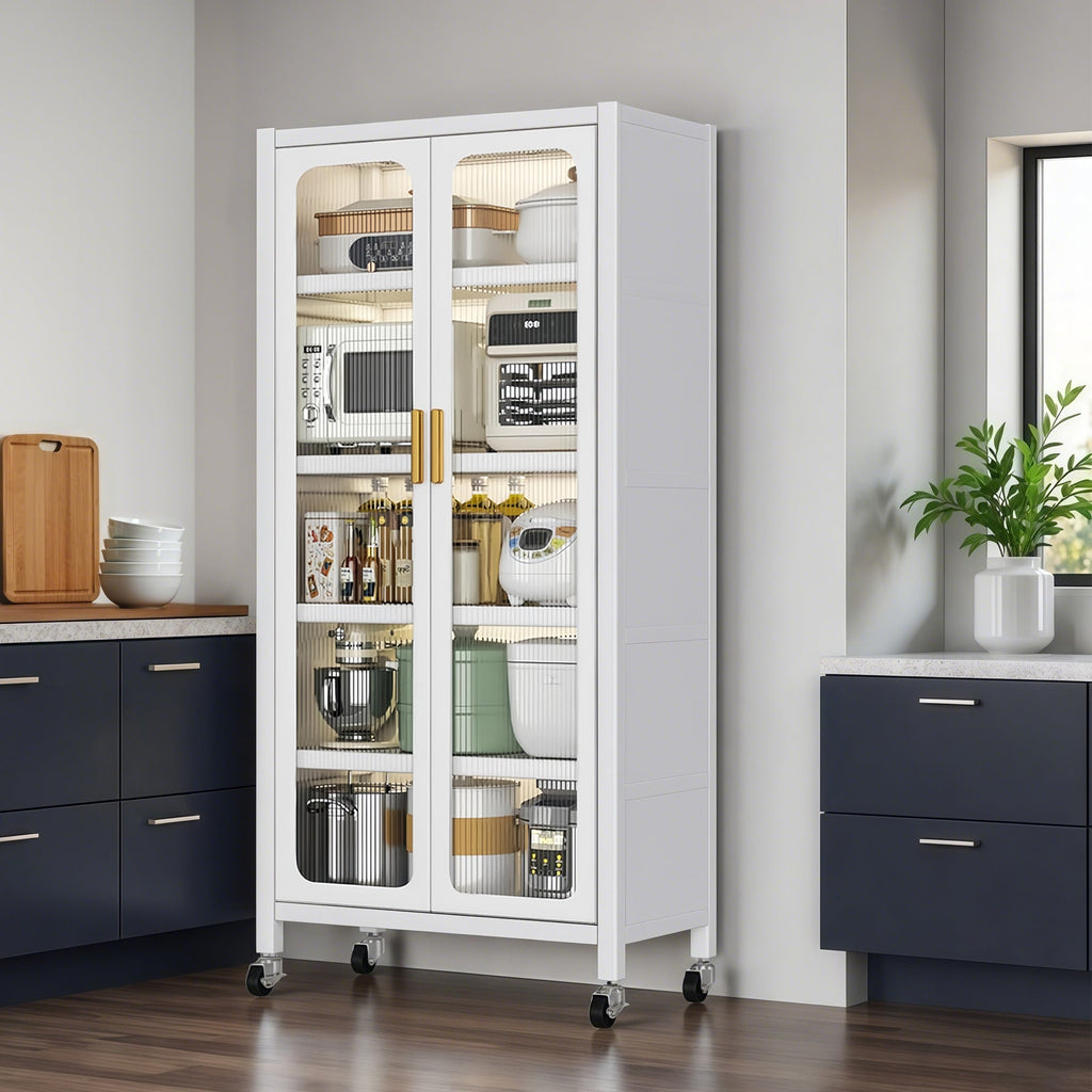 65" Kitchen Pantry Storage Cabinet