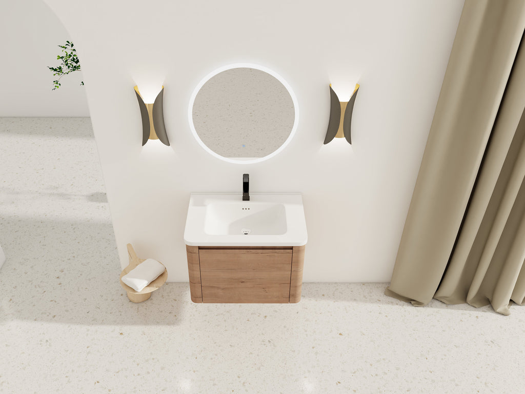 28'' Wall-Mounted Bathroom Vanity