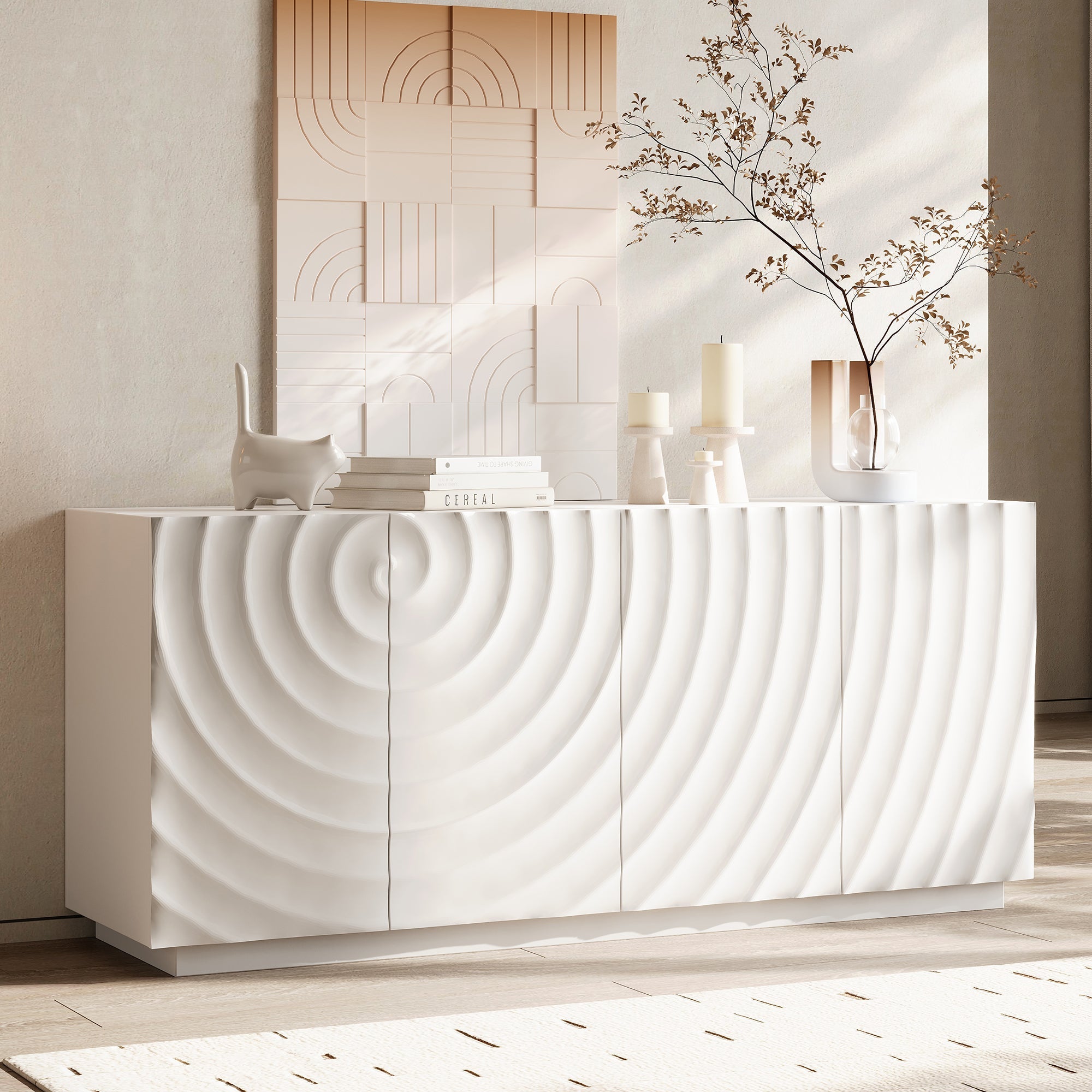 Buffet Cabinet with Storage - Modern Accent Sideboard