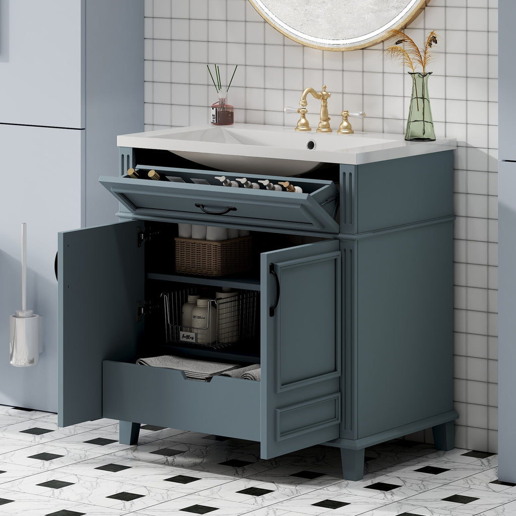 30'' Bathroom Vanity with Ceramic Sink