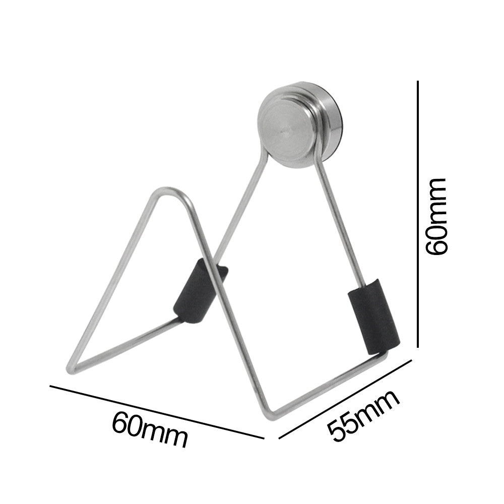 Stainless Steel Kitchen Punch Free Wire Ball Drain Rack With Magnetic Sponge