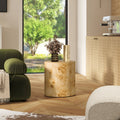 Nebula 20" Accent Oval Pillar Side Table
