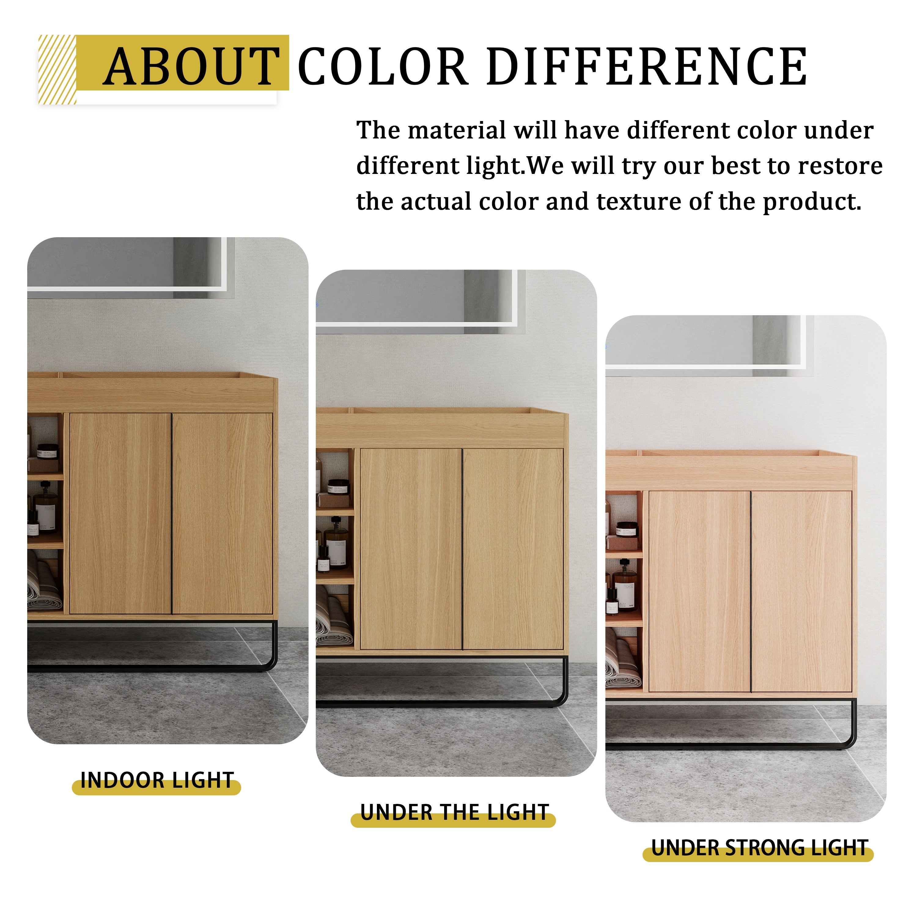60" Freestanding Bathroom Vanity Cabinet