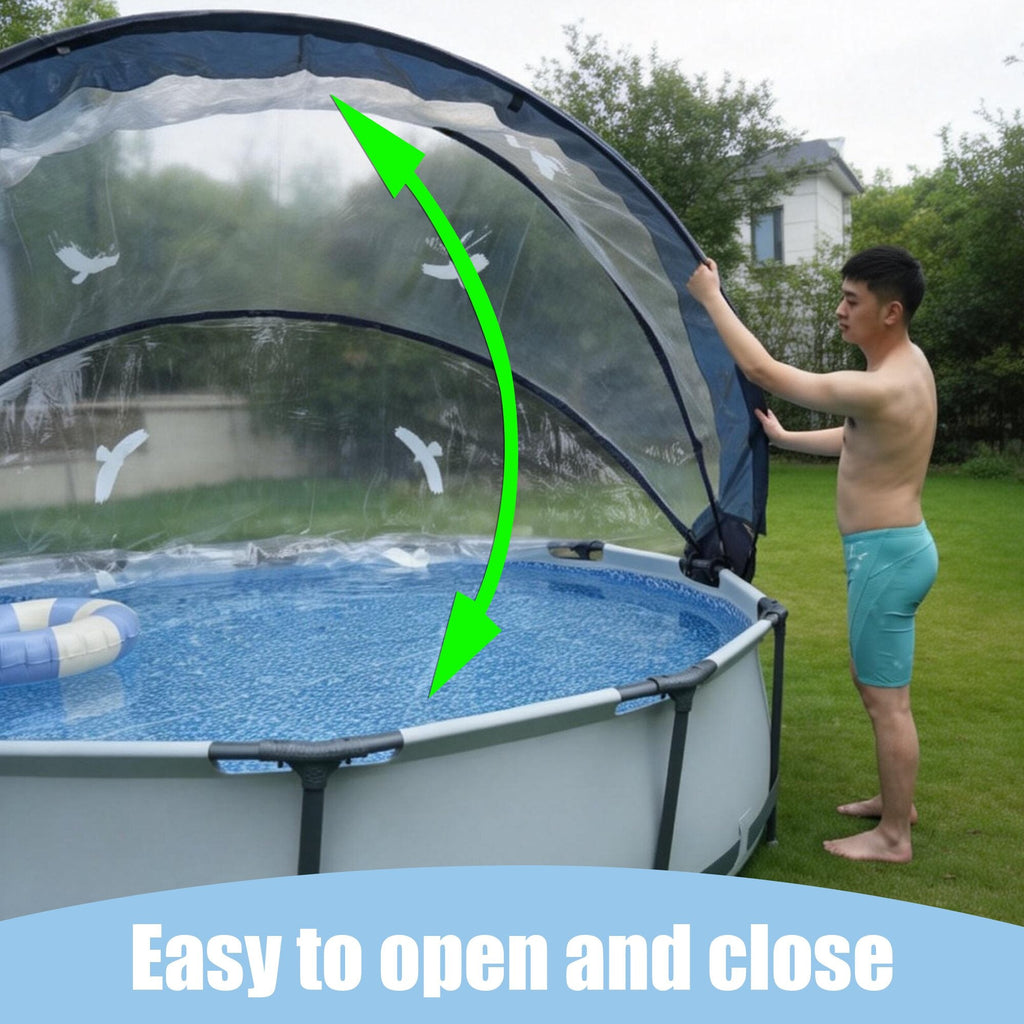 15 FT Round Multifunctional All Weather Cover Pool Dome Enclosure