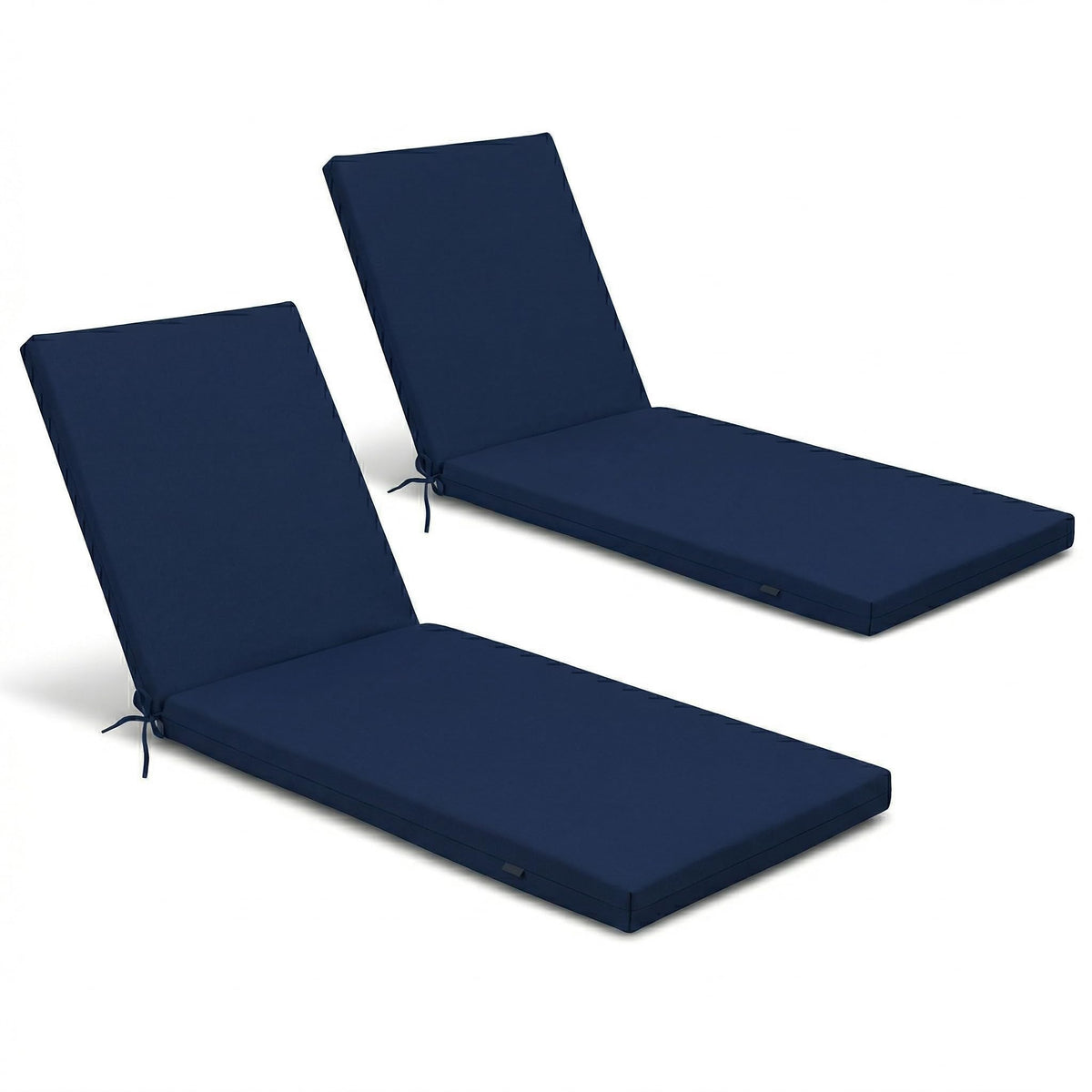 2PCS Outdoor Lounge Chair Cushion Replacement Set - Navy Blue