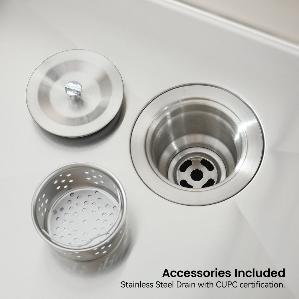 Stainless Steel Kitchen Sink - 27"x19" Undermount