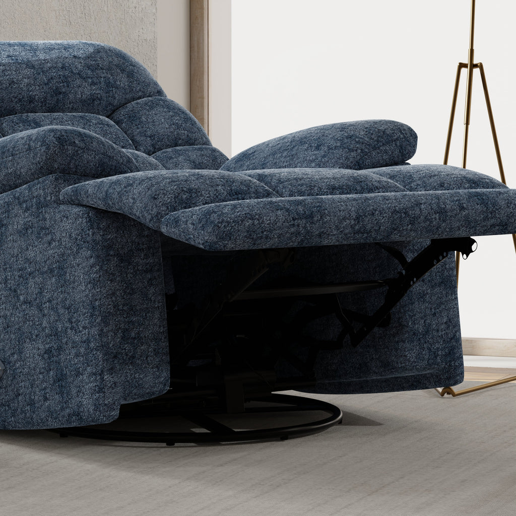 Swivel Glider Recliner in Alaska Glacier