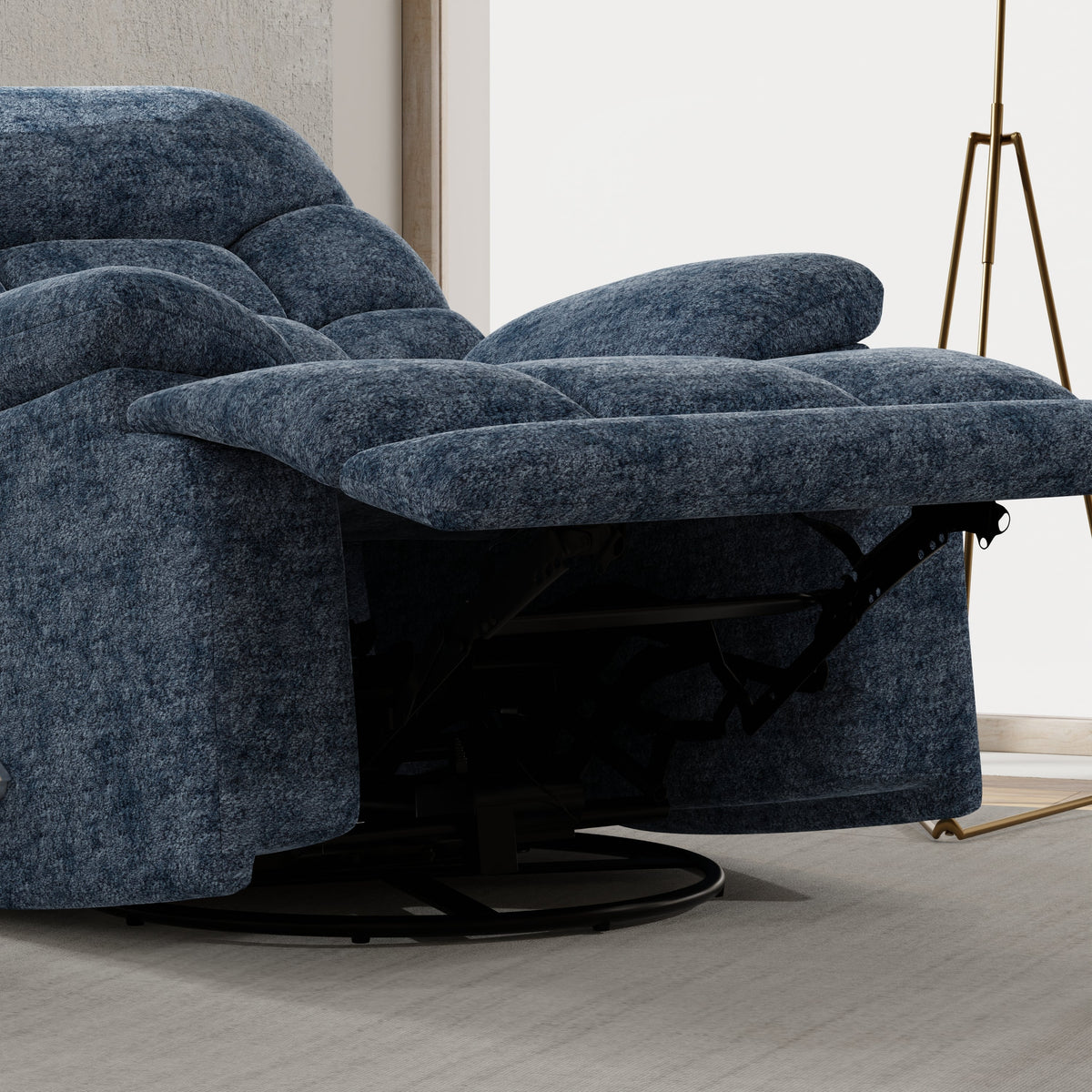 Swivel Glider Recliner in Alaska Glacier