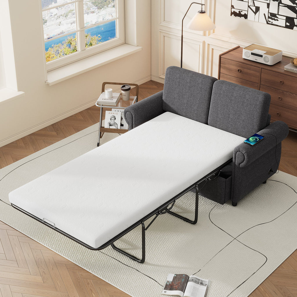 Orisfur Pull Out Sofa Bed Loveseat Sleeper