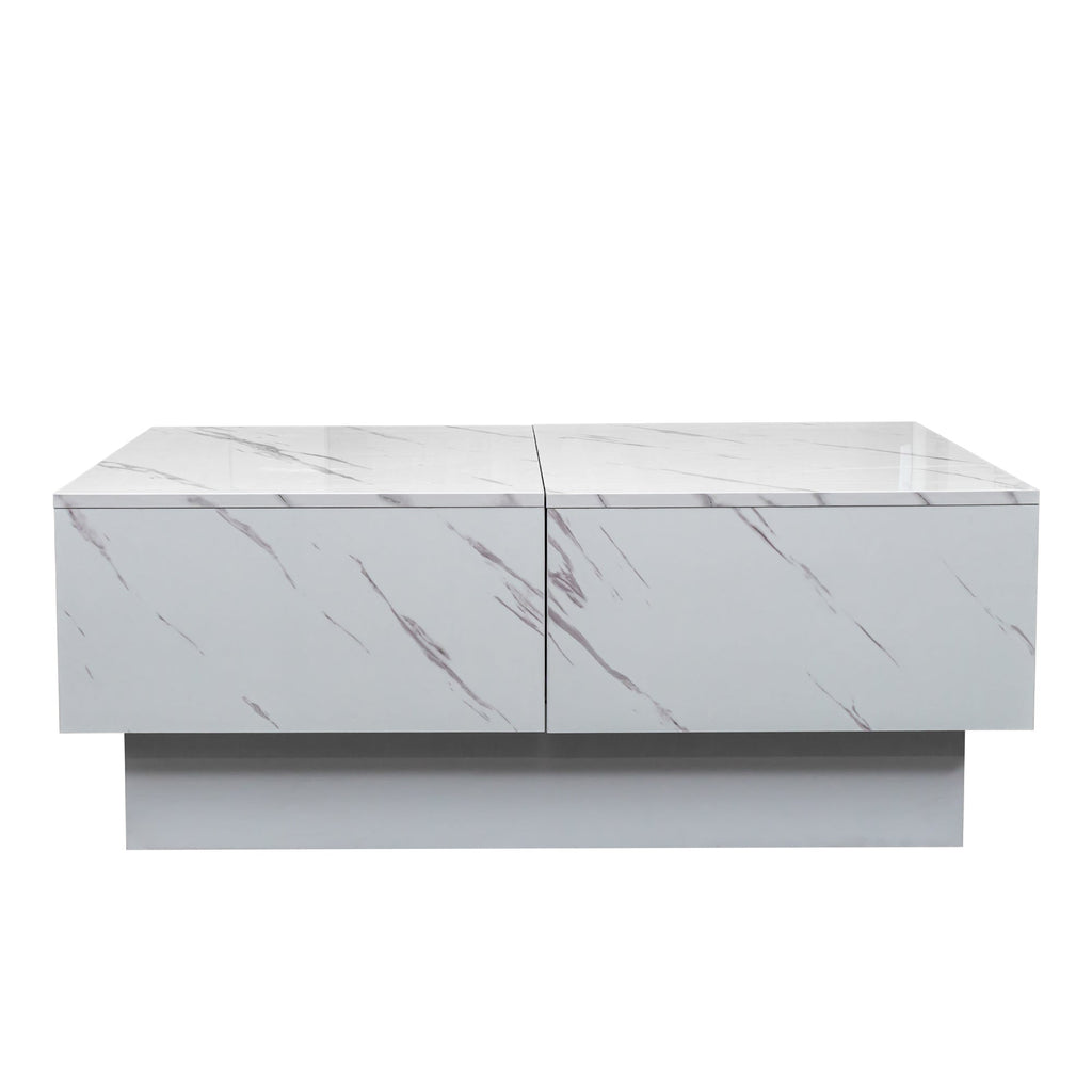 Coffee Table with Sliding Tabletop and Hidden Storage