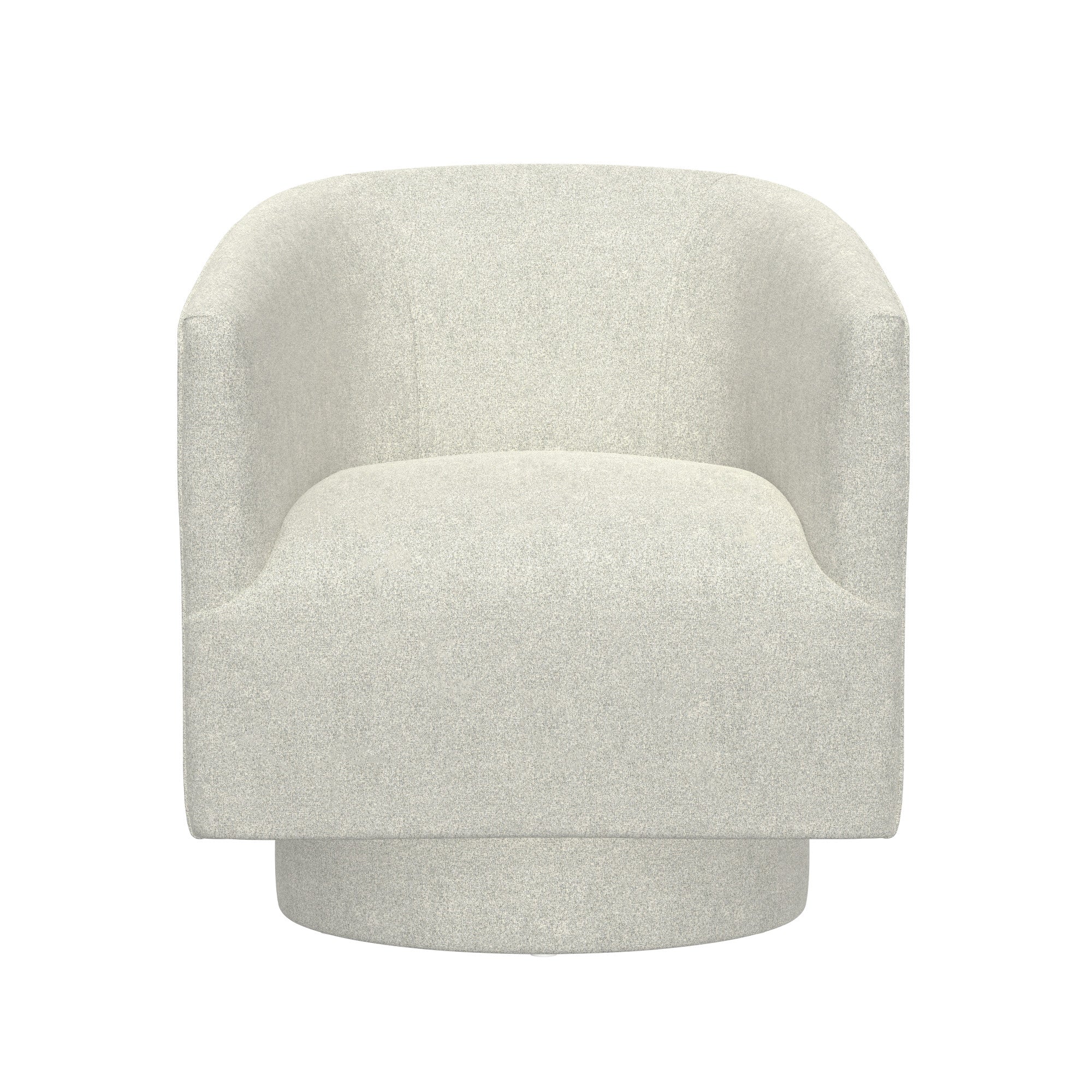 White Swivel Accent Chair